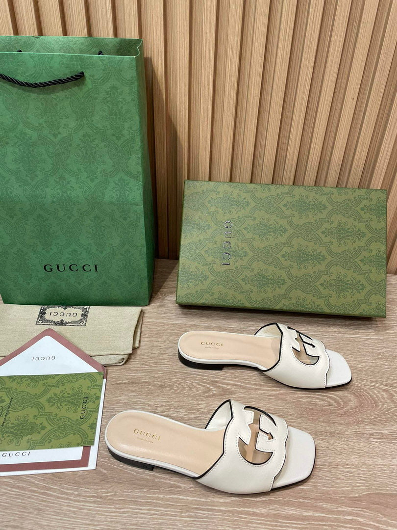 Gucci 694451 Women's Interlocking G cut-out slide sandal G66754 - 34 - View 2