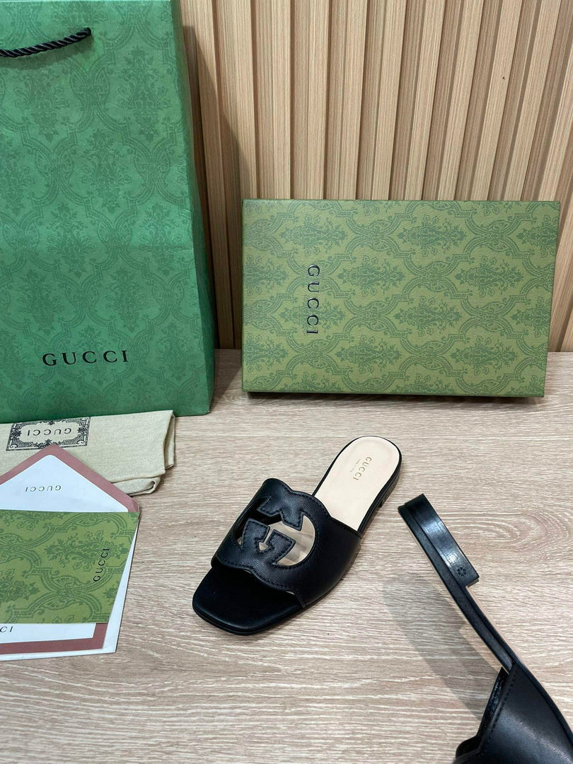 Gucci 694451 Women's Interlocking G cut-out slide sandal G66755 - 34 - View 8