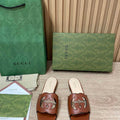 Gucci 694451 Women's Interlocking G cut-out slide sandal G66756 - 34 - View 1