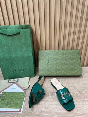 Gucci 694451 Women's Interlocking G cut-out slide sandal G66758 - 34 - View 6