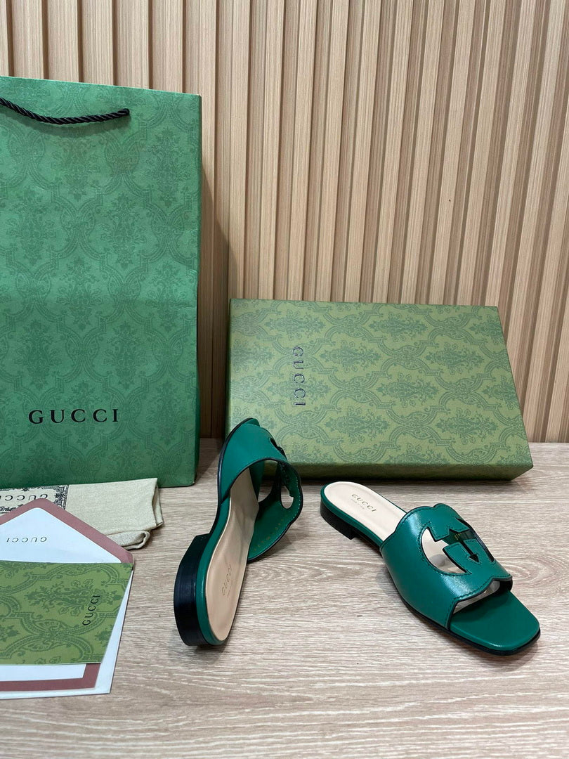Gucci 694451 Women's Interlocking G cut-out slide sandal G66758 - 34 - View 7