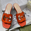 Gucci 694451 Women's Interlocking G cut-out slide sandal G66759 - 34 - View 1