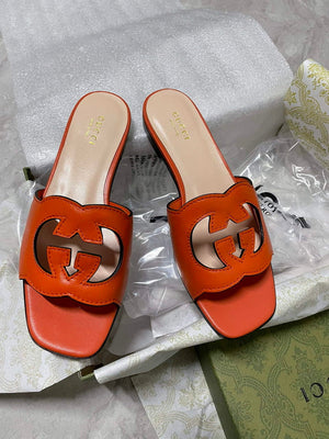 Gucci 694451 Women's Interlocking G cut-out slide sandal G66759 - 34 - View 1