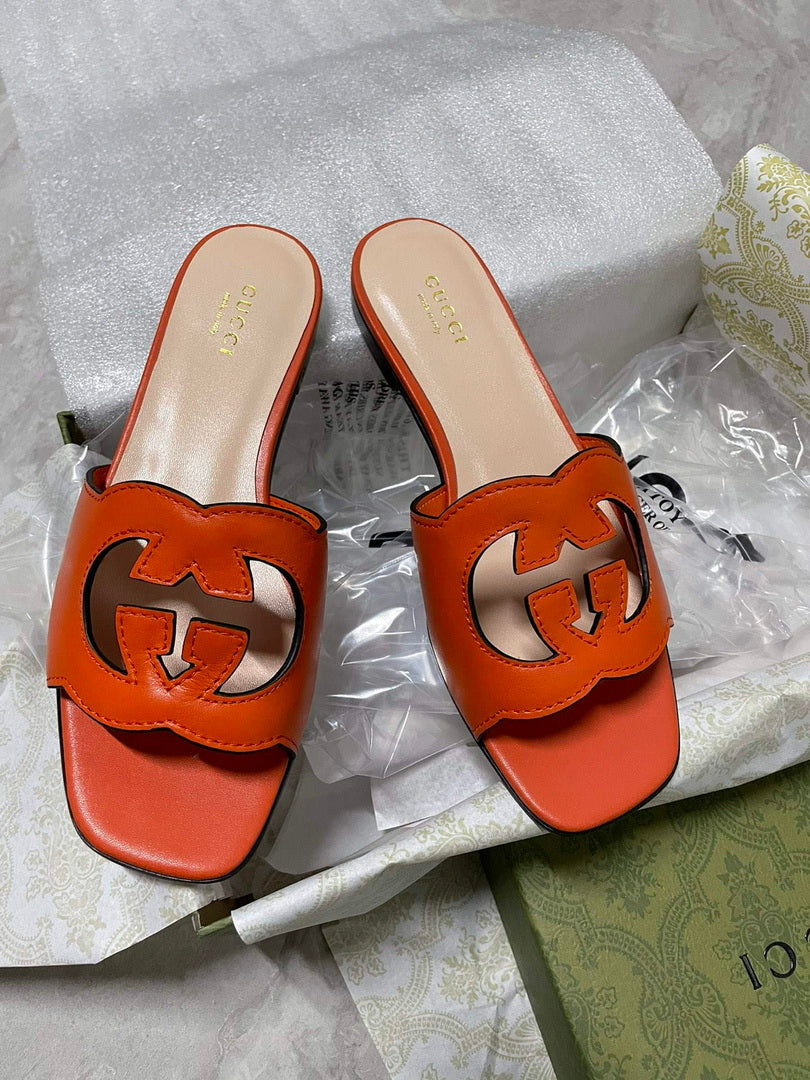 Gucci 694451 Women's Interlocking G cut-out slide sandal G66759 - 34 - View 1