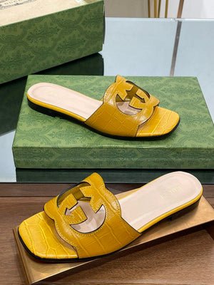 Gucci 694451 Women's Interlocking G cut-out slide sandal G66760 - 34 - View 5