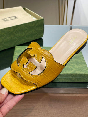 Gucci 694451 Women's Interlocking G cut-out slide sandal G66760 - 34 - View 9