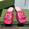 Gucci 694451 Women's Interlocking G cut-out slide sandal G66761 - 34 - View 1