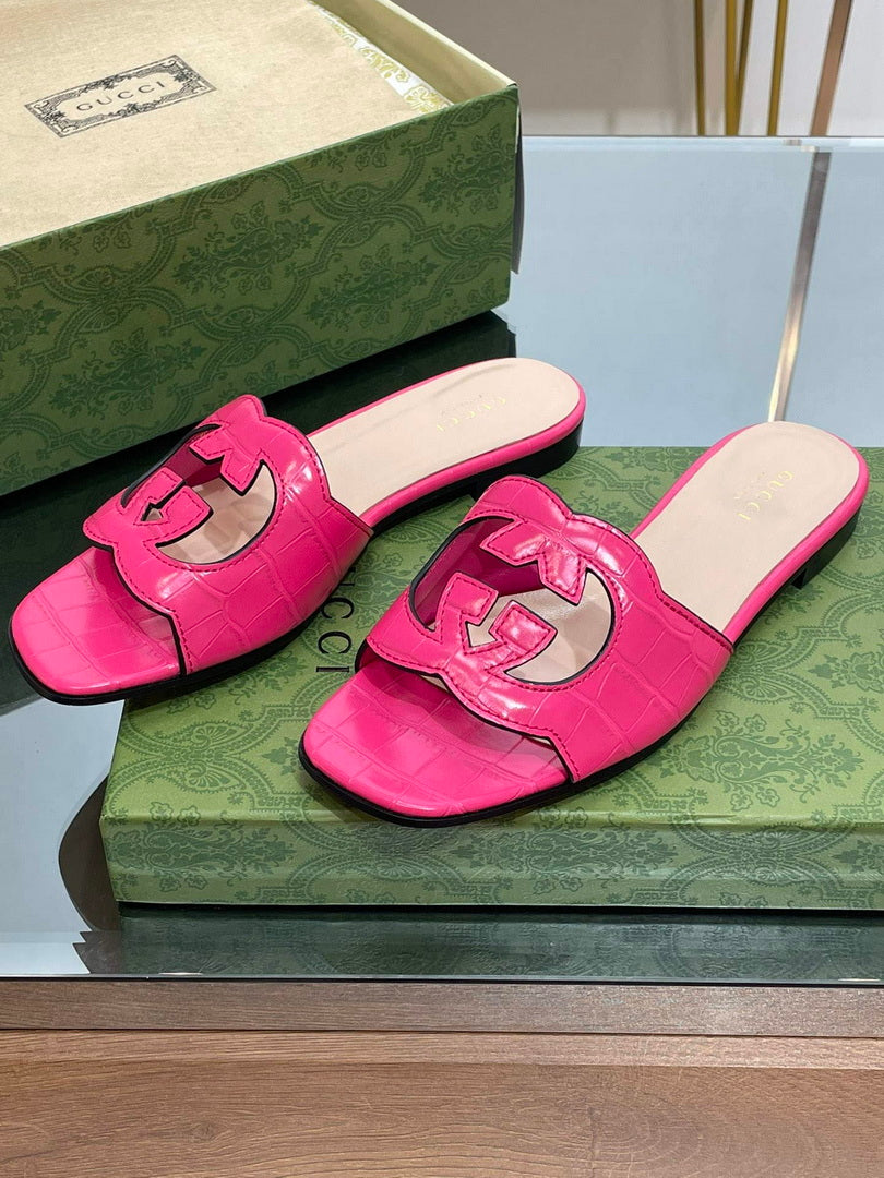 Gucci 694451 Women's Interlocking G cut-out slide sandal G66761 - 34 - View 2