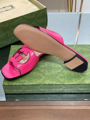 Gucci 694451 Women's Interlocking G cut-out slide sandal G66761 - 34 - View 4