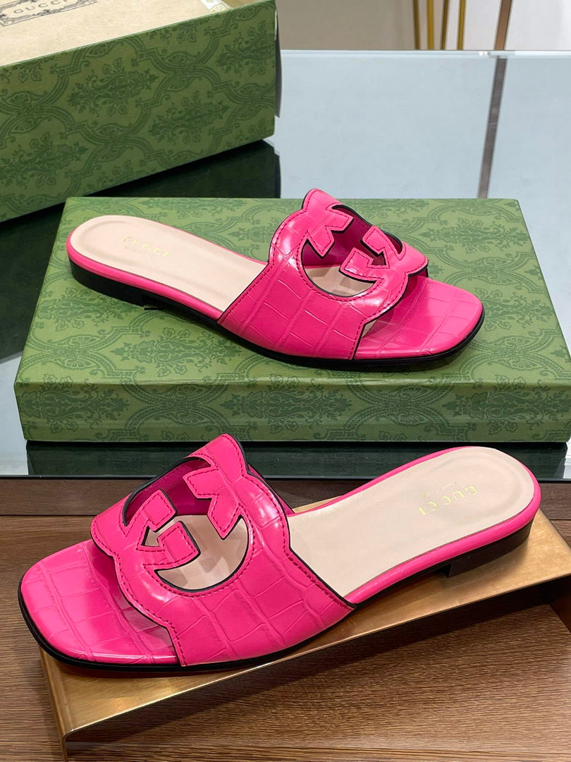 Gucci 694451 Women's Interlocking G cut-out slide sandal G66761 - 34 - View 5