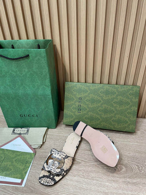 Gucci 694451 Women's Interlocking G cut-out slide sandal G66762 - 34 - View 9