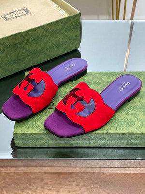 Gucci 694451 Women's Interlocking G cut-out slide sandal G66763 - 34 - View 2