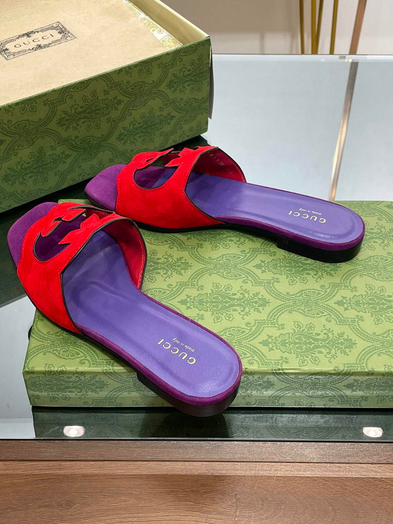 Gucci 694451 Women's Interlocking G cut-out slide sandal G66763 - 34 - View 3