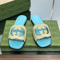 Gucci 694451 Women's Interlocking G cut-out slide sandal G66765 - 34 - View 1