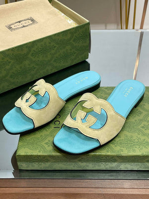 Gucci 694451 Women's Interlocking G cut-out slide sandal G66765 - 34 - View 2