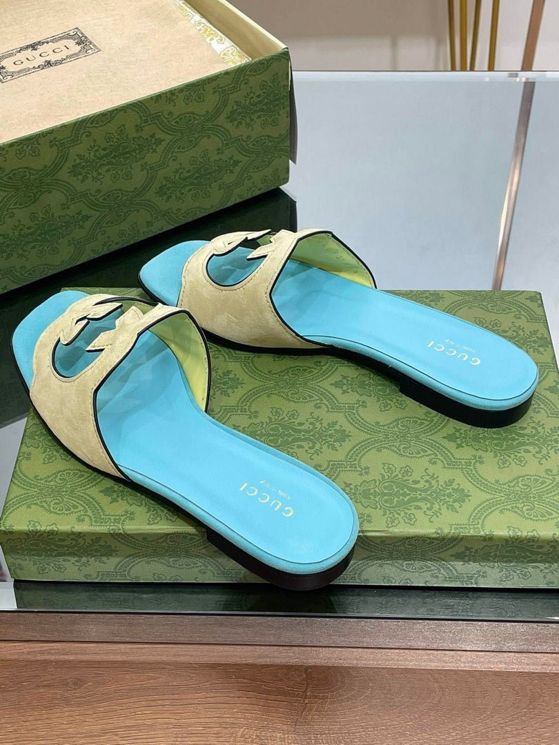 Gucci 694451 Women's Interlocking G cut-out slide sandal G66765 - 34 - View 3