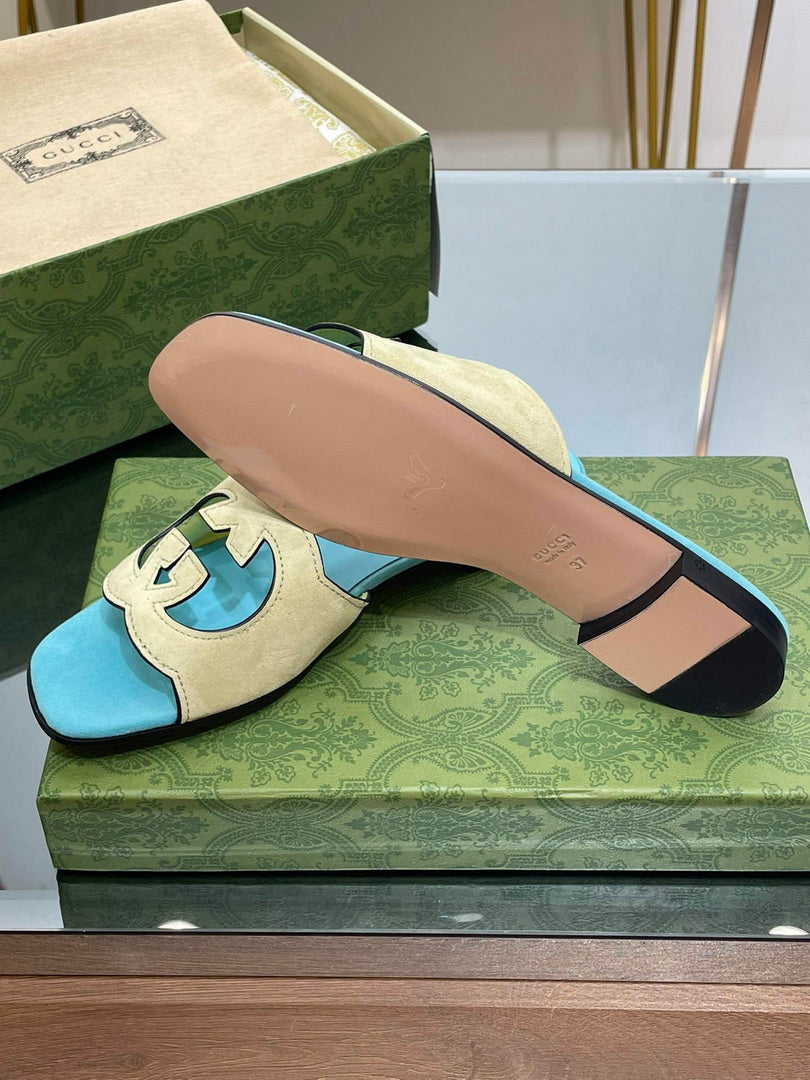 Gucci 694451 Women's Interlocking G cut-out slide sandal G66765 - 34 - View 4