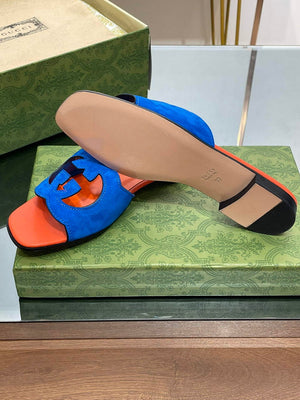 Gucci 694451 Women's Interlocking G cut-out slide sandal G66766 - 34 - View 4
