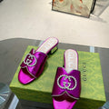 Gucci 695202 Women's Double G Slide Sandal G56239 - 35 - View 1