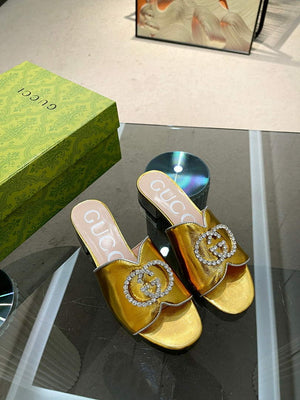 Gucci 695202 Women's Double G Slide Sandal G56240 - 35 - View 3