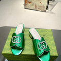 Gucci 695202 Women's Double G Slide Sandal G56241 - 35 - View 1