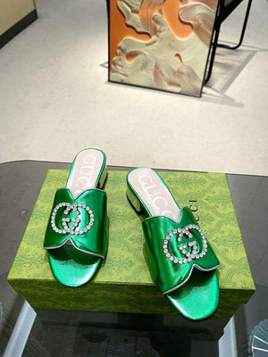 Gucci 695202 Women's Double G Slide Sandal G56241 - 35 - View 1