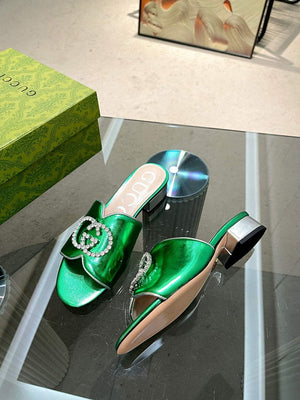 Gucci 695202 Women's Double G Slide Sandal G56241 - 35 - View 4