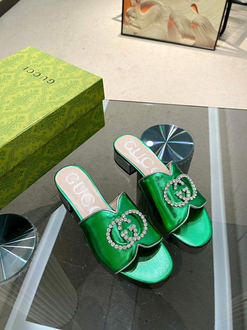 Gucci 695202 Women's Double G Slide Sandal G56241 - 35 - View 9