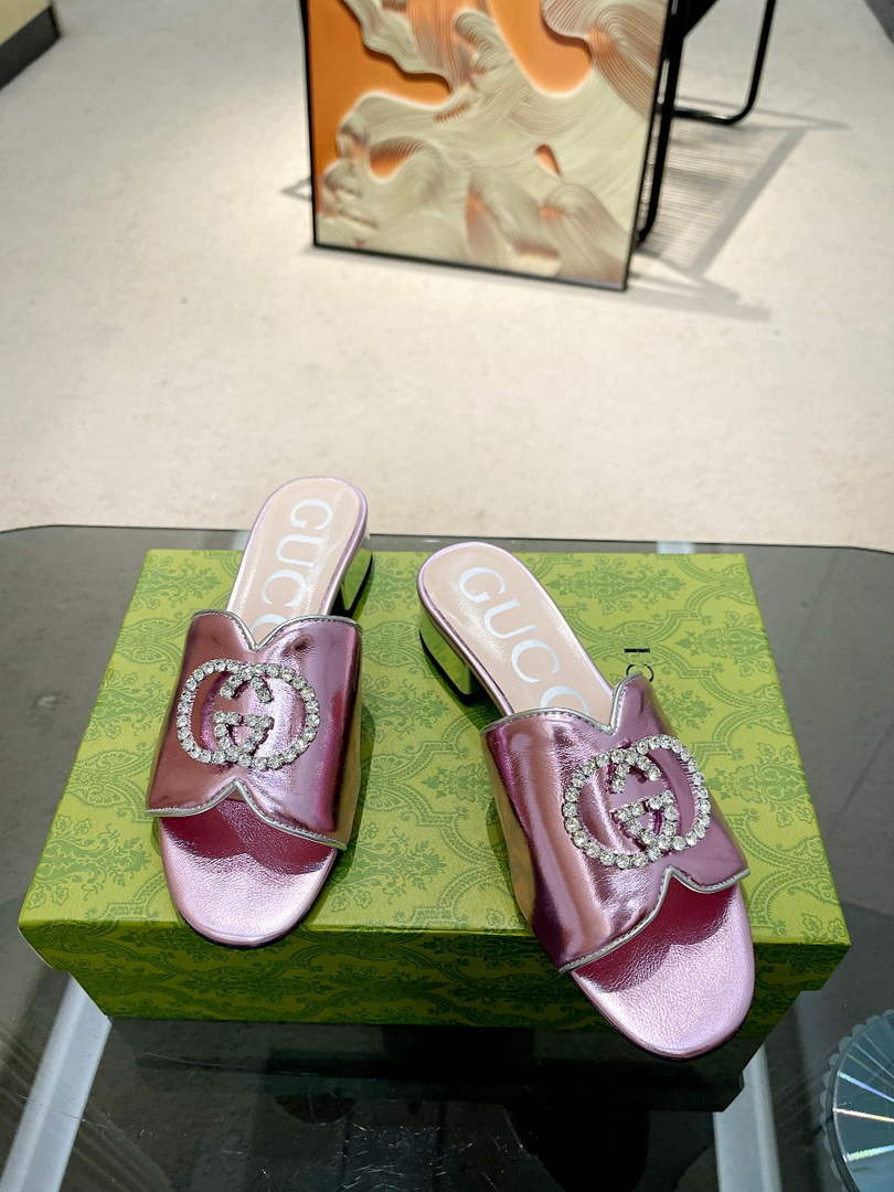 Gucci 695202 Women's Double G Slide Sandal G56242 - 35 - View 1