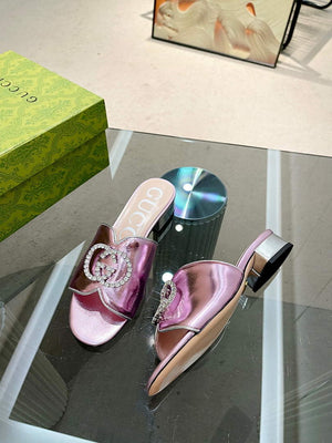 Gucci 695202 Women's Double G Slide Sandal G56242 - 35 - View 3