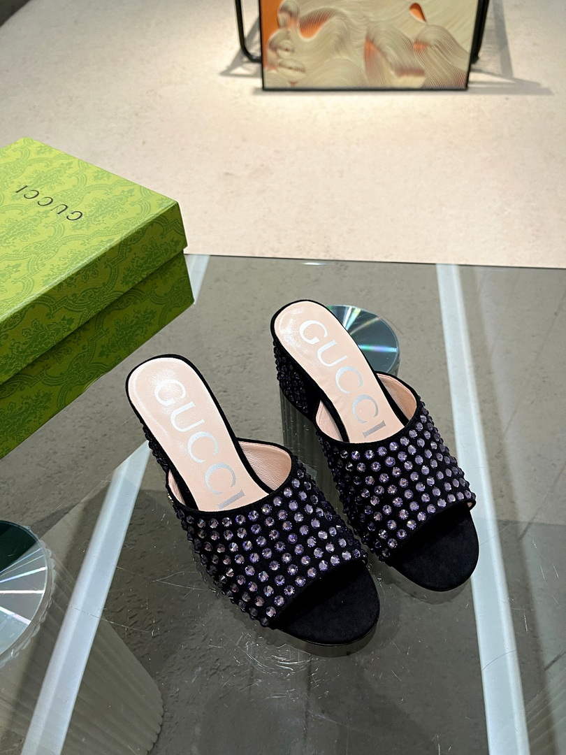 Gucci 695202 Women's Double G Slide Sandal G56243 - 35 - View 5