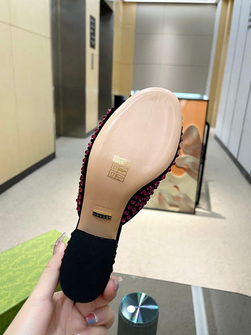 Gucci 695202 Women's Double G Slide Sandal G56244 - 35 - View 3