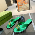 Gucci 695203 Men Women's Flip Flops Sandal G56251 - 35 - View 1