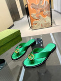 Gucci 695203 Men Women's Flip Flops Sandal G56251