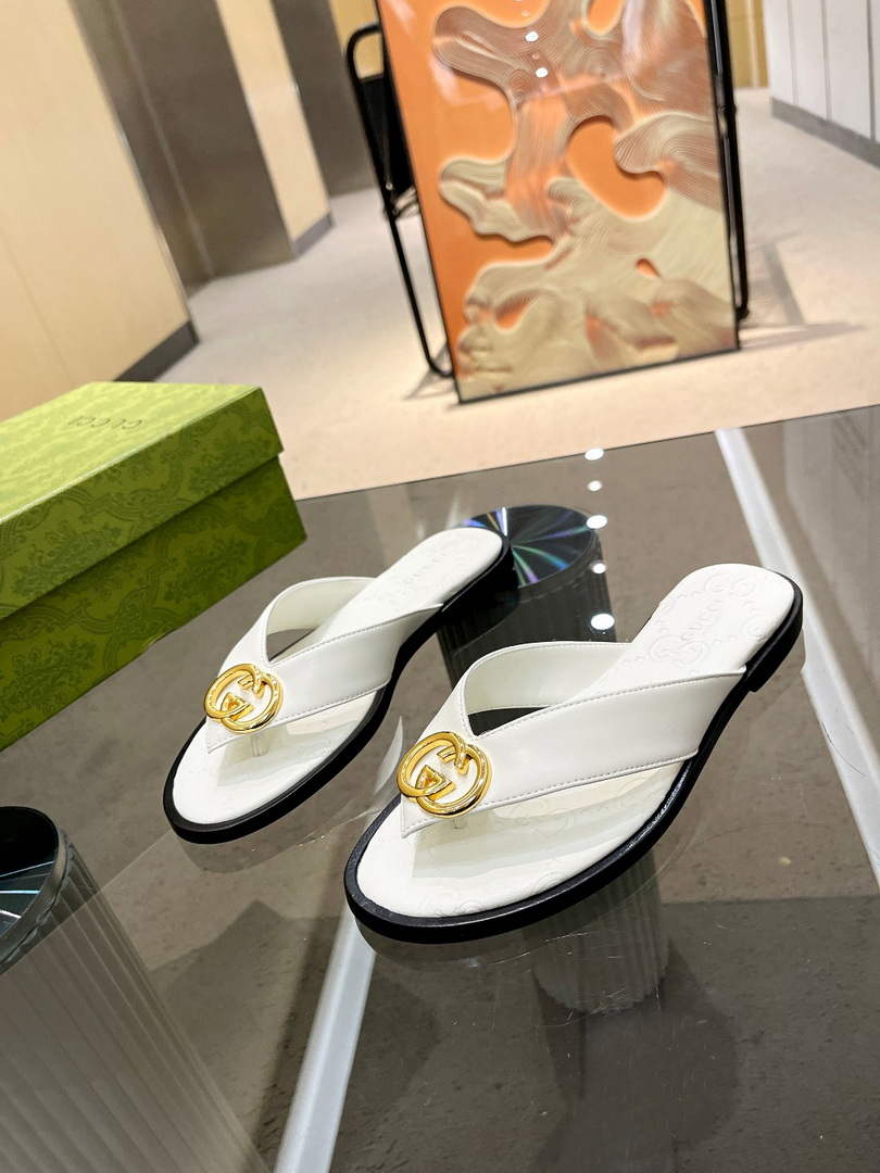 Gucci 695203 Men Women's Flip Flops Sandal G56252 - 35 - View 5