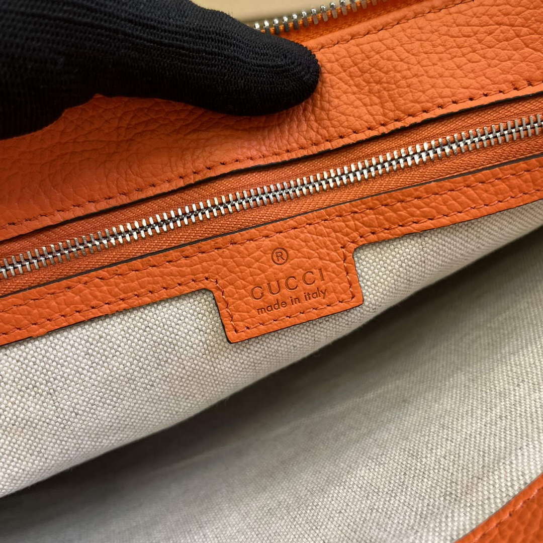 Gucci 696009 Jumbo GG Medium Messenger Bag Orange