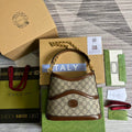 Gucci 696011 Large shoulder bag with Interlocking G Brown - Default Title - View 1