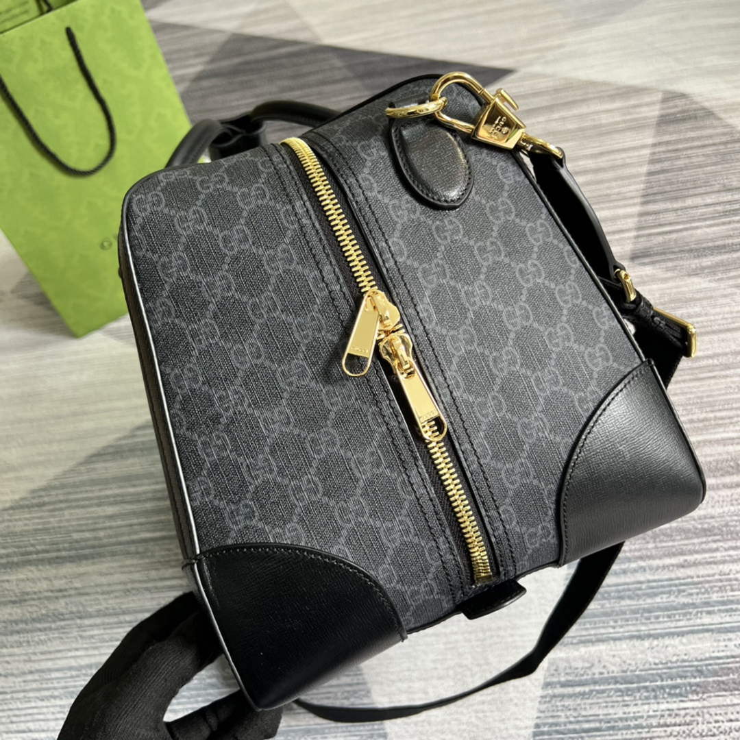 Gucci 696015 Large duffle bag with Interlocking G Black - Default Title - View 3