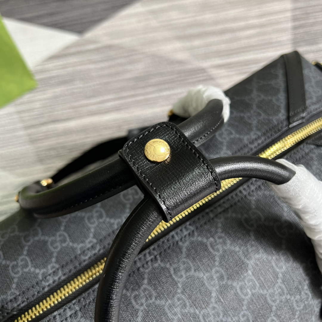 Gucci 696015 Large duffle bag with Interlocking G Black - Default Title - View 5
