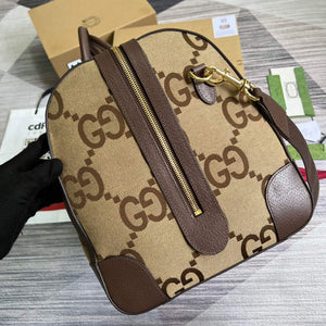 Gucci 696039 Jumbo GG Large Duffle Bag Brown - Default Title - View 3