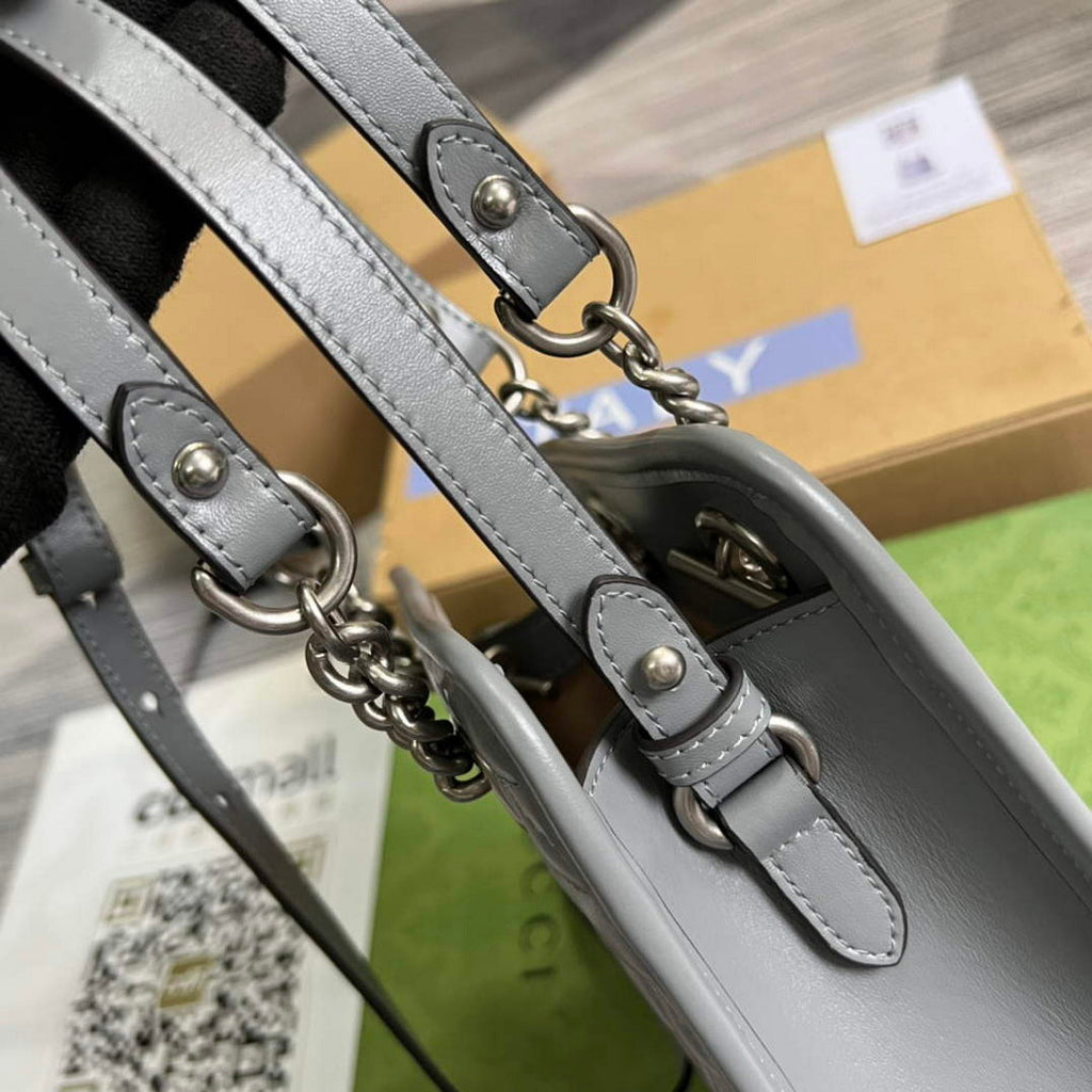 Gucci 696123 GG Marmont Matelass¨¦ Mini Bag Gray