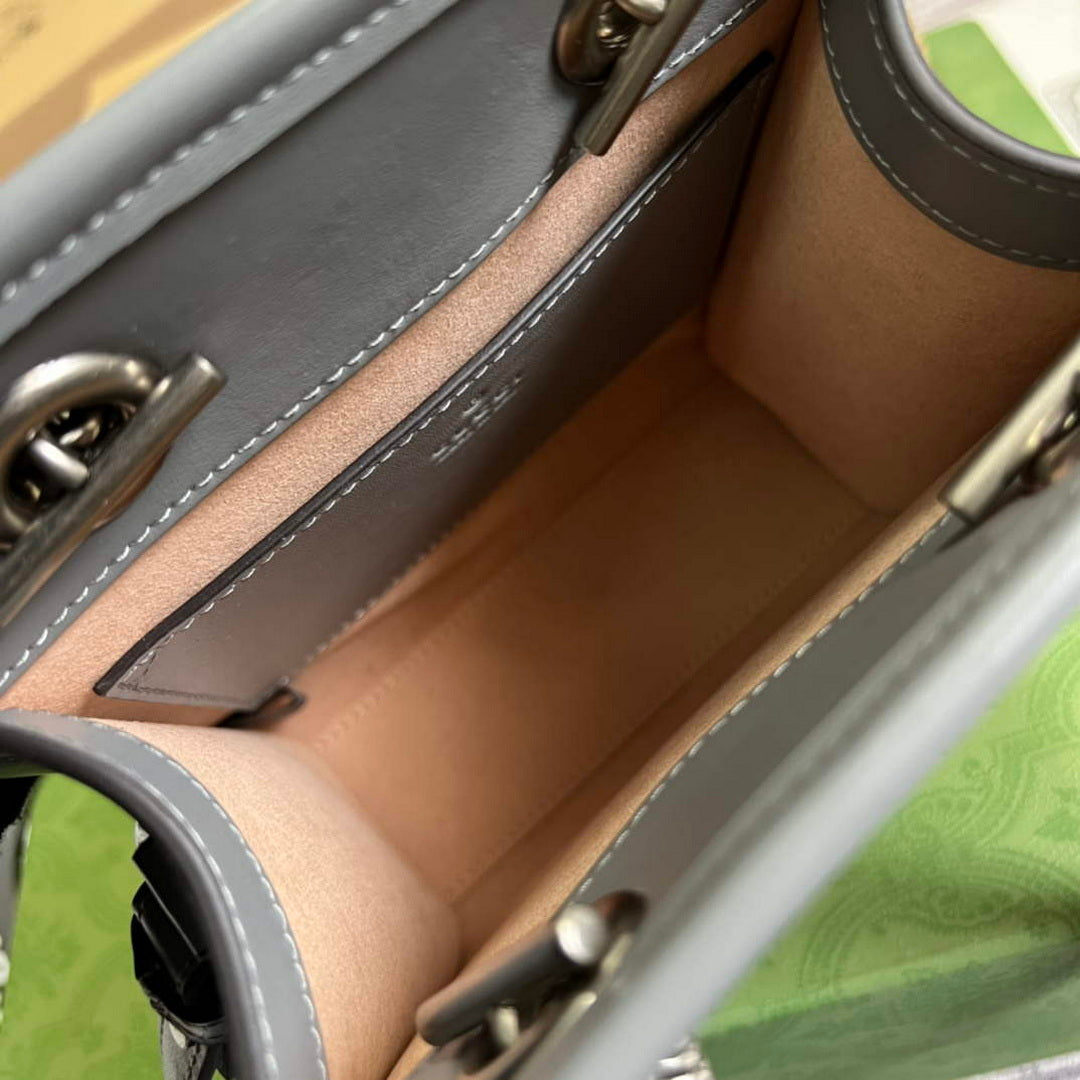 Gucci 696123 GG Marmont Matelass¨¦ Mini Bag Gray
