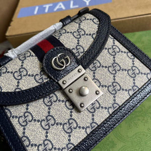 Gucci 696180 Ophidia GG Mini Shoulder Bag Black - Default Title - View 5