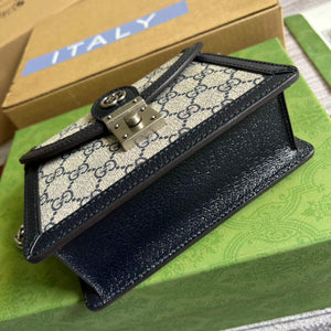 Gucci 696180 Ophidia GG Mini Shoulder Bag Black - Default Title - View 6