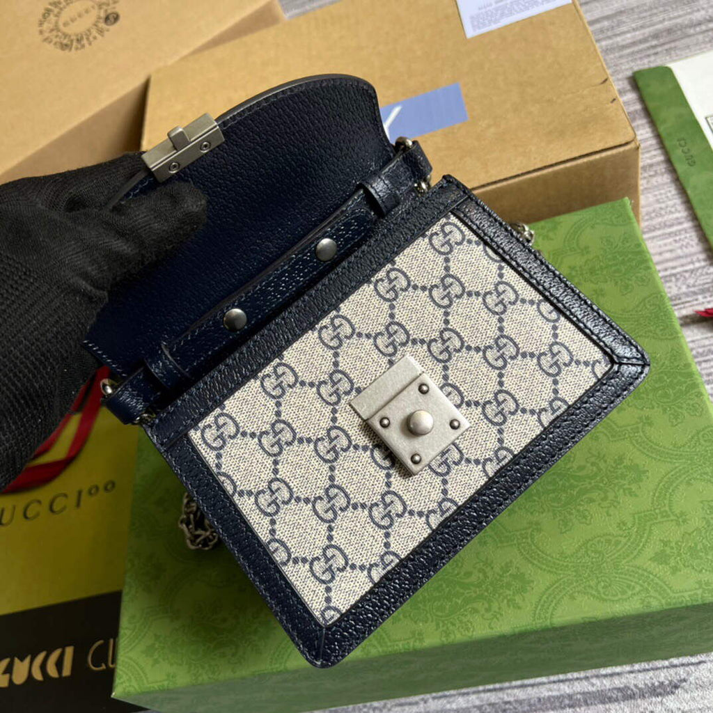 Gucci 696180 Ophidia GG Mini Shoulder Bag Black