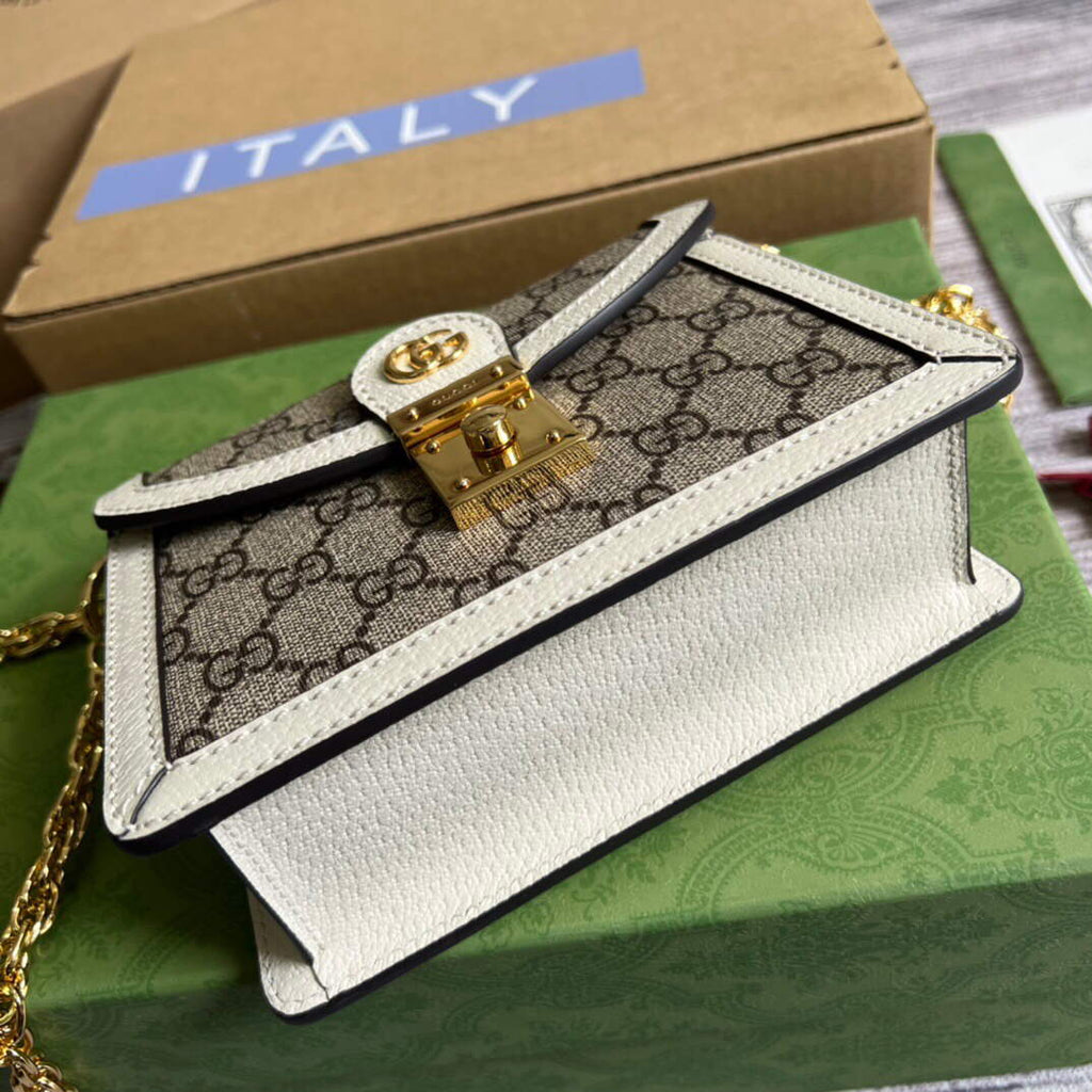 Gucci 696180 Ophidia GG Mini Shoulder Bag White