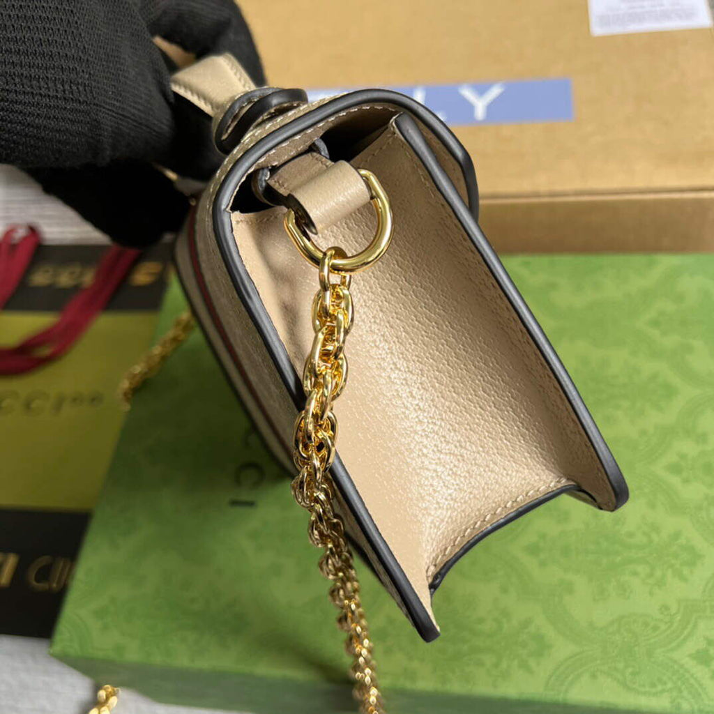 Gucci 696180 Ophidia GG Mini Shoulder Bag Beige