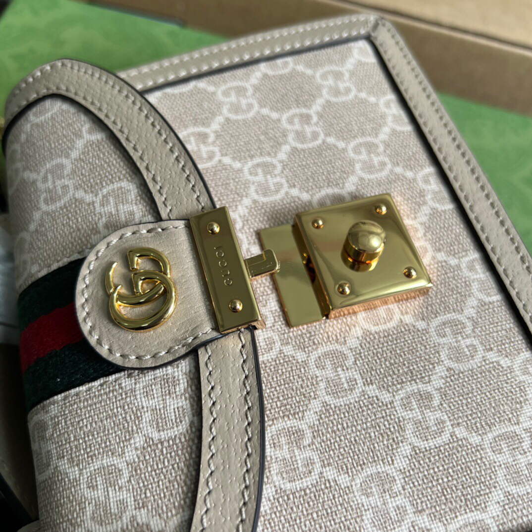 Gucci 696180 Ophidia GG Mini Shoulder Bag Beige
