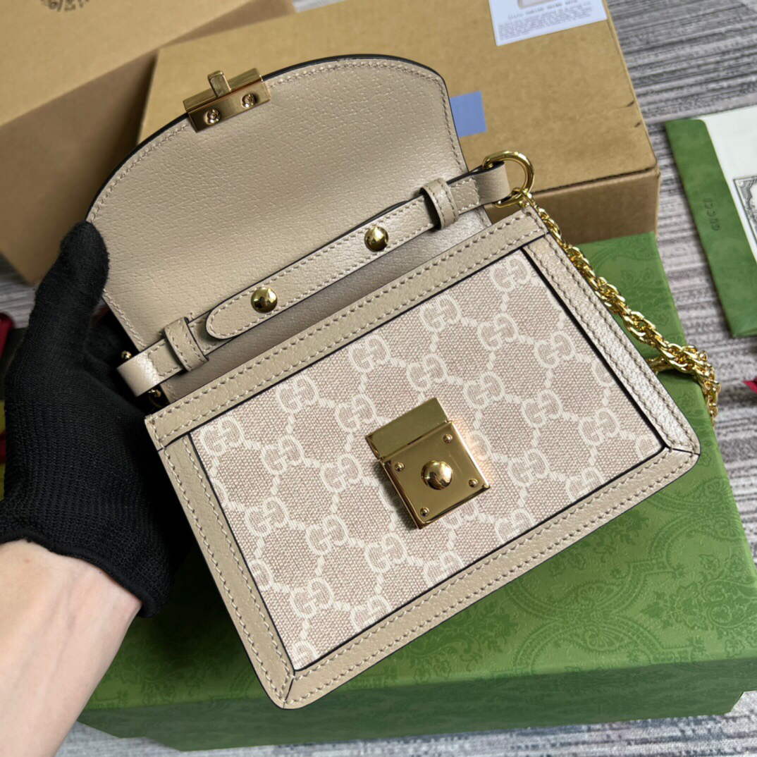 Gucci 696180 Ophidia GG Mini Shoulder Bag Beige - Default Title - View 8