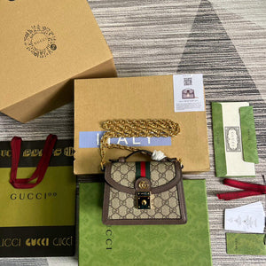 Gucci 696180 Ophidia GG Mini Shoulder Bag Brown - Default Title - View 2
